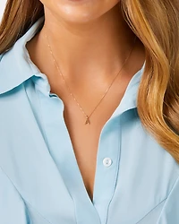 Pendentif « A » en or jaune 10 K