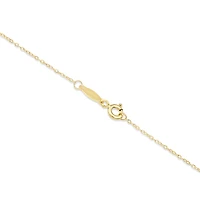 45cm (17") 0.95mm Width Solid Cable Chain 10kt Yellow Gold