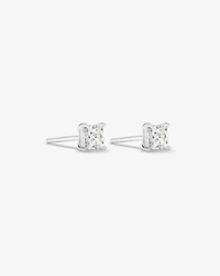 Stud Earrings with Cubic Zirconia in Sterling Silver