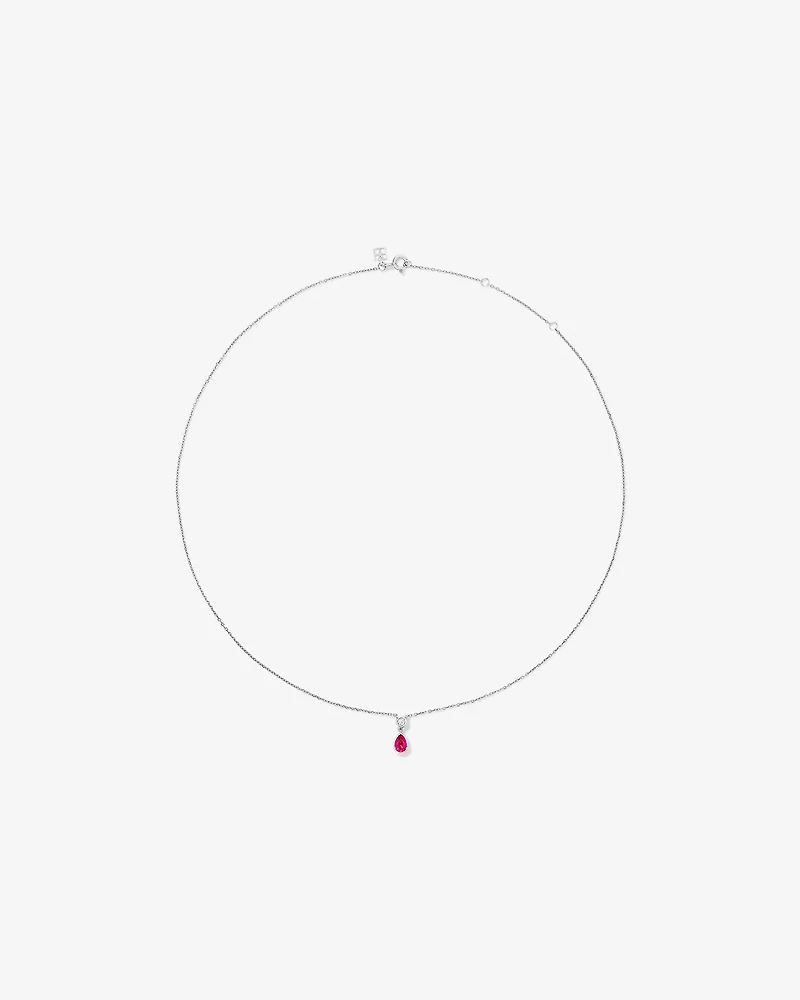 Laboratory-Grown Diamond & Created Ruby Gift Set in Silver