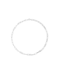 46cm (18.1”) 5.5mm-6mm Width Paperclip Chain in Sterling Silver
