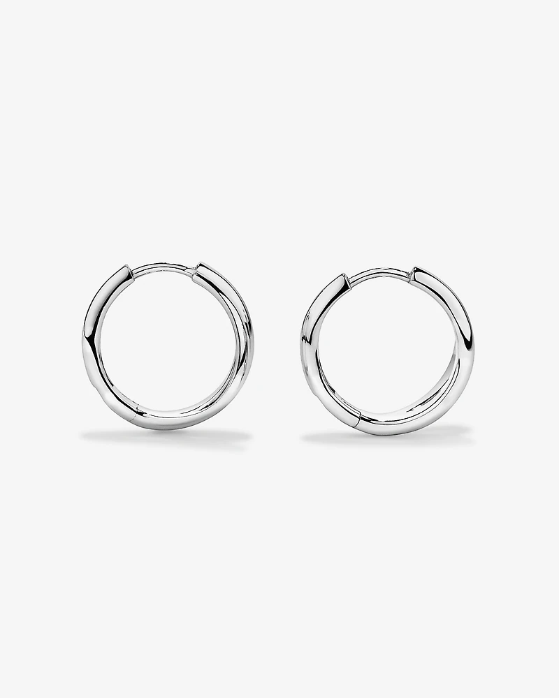 Boucles d’oreilles Split Huggie en argent sterling