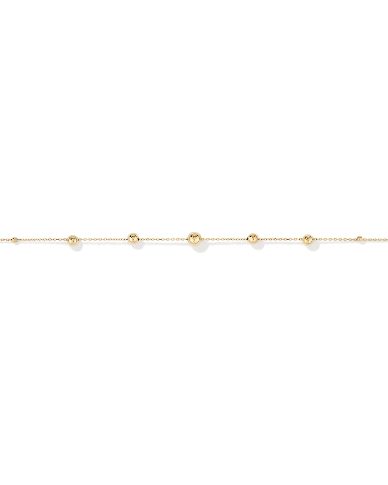 19cm (7.5") Bead Bracelet in 10kt Yellow Gold