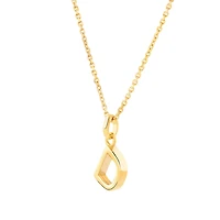 D Initial Pendant in 10kt Yellow Gold