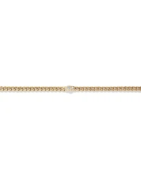 Diamond Accent Curb Chain Bracelet in 10kt Yellow Gold