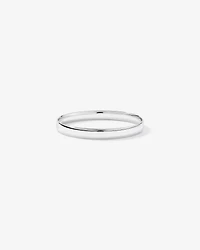 65mm (2.56") 8mm Width Solid Oval Bangle in Sterling Silver