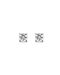 0.65TW Lab Diamond Solitaire Stud Earrings in 10kt White Gold