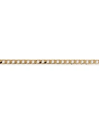 19cm (22") 4mm-4.5mm Width Curb Bracelet in 10kt Yellow Gold