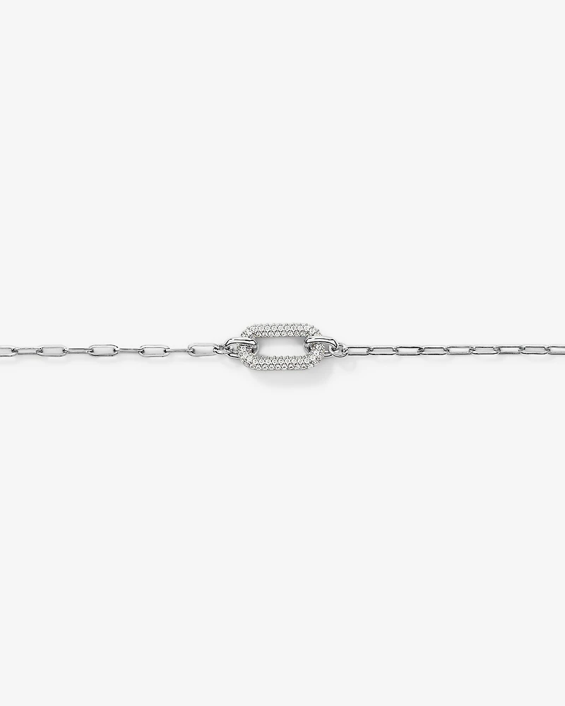 Luxe Links Paperclip Necklace in Sterling Silver