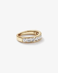 1.50 Carat TW Channel Set Round Brilliant Lab-Grown Diamond Wedding Ring in 14kt Yellow Gold