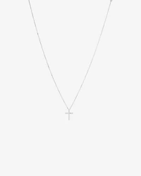 Diamond Accent Cross Pendant in Sterling Silver