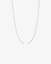 Chaîne à pendentif ouvert Belcher fine de 60 cm (24") en argent sterling