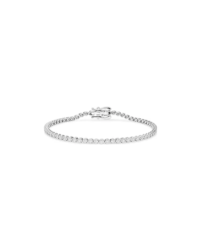 2.11 Carat TW Laboratory-Grown Diamond Tennis Bracelet in Sterling Silver