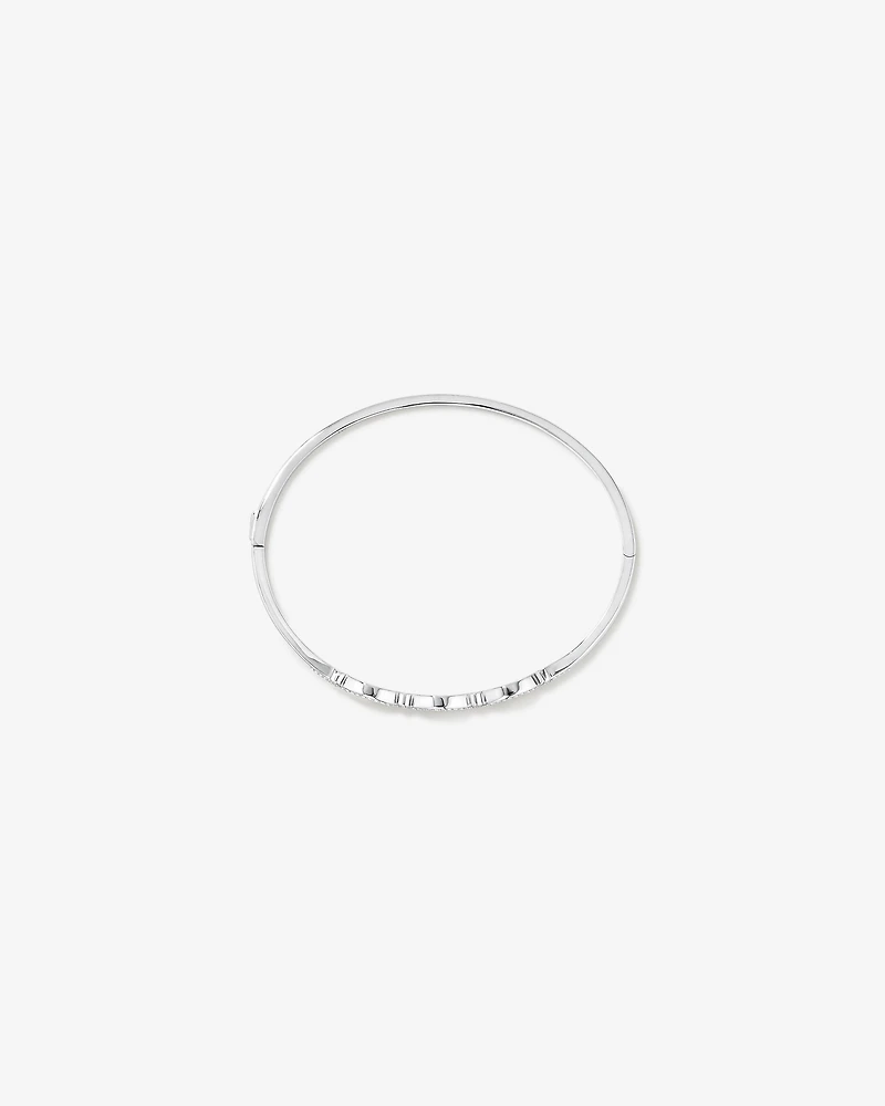Triple Open Marquise Cubic Zirconia Bangle in Sterling Silver