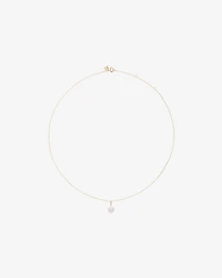 1.00 Carat TW Pear Cut Laboratory-Grown Diamond Solitaire Pendant in 10kt Yellow Gold