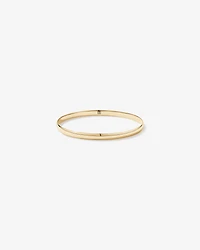 65mm (2.5") 4.7mm Width Solid Round Bangle in 10kt Yellow Gold