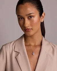 Lume Lab Round Pendant with 1.50 Carat TW of Laboratory-Grown Diamonds in 10kt White Gold