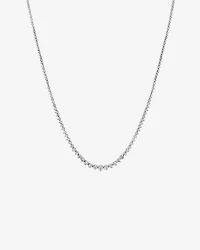 10.00 Carat TW Graduated Diamond Riviera Tennis Necklace in 18kt White Gold