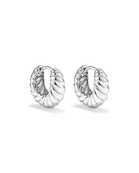 Petites Boucles D'Oreilles Huggies Croissant En Argent Sterling