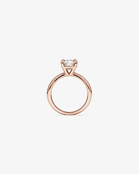 2.25 Carat Round Brilliant Laboratory-Grown Diamond Solitaire Ring 14kt Rose Gold