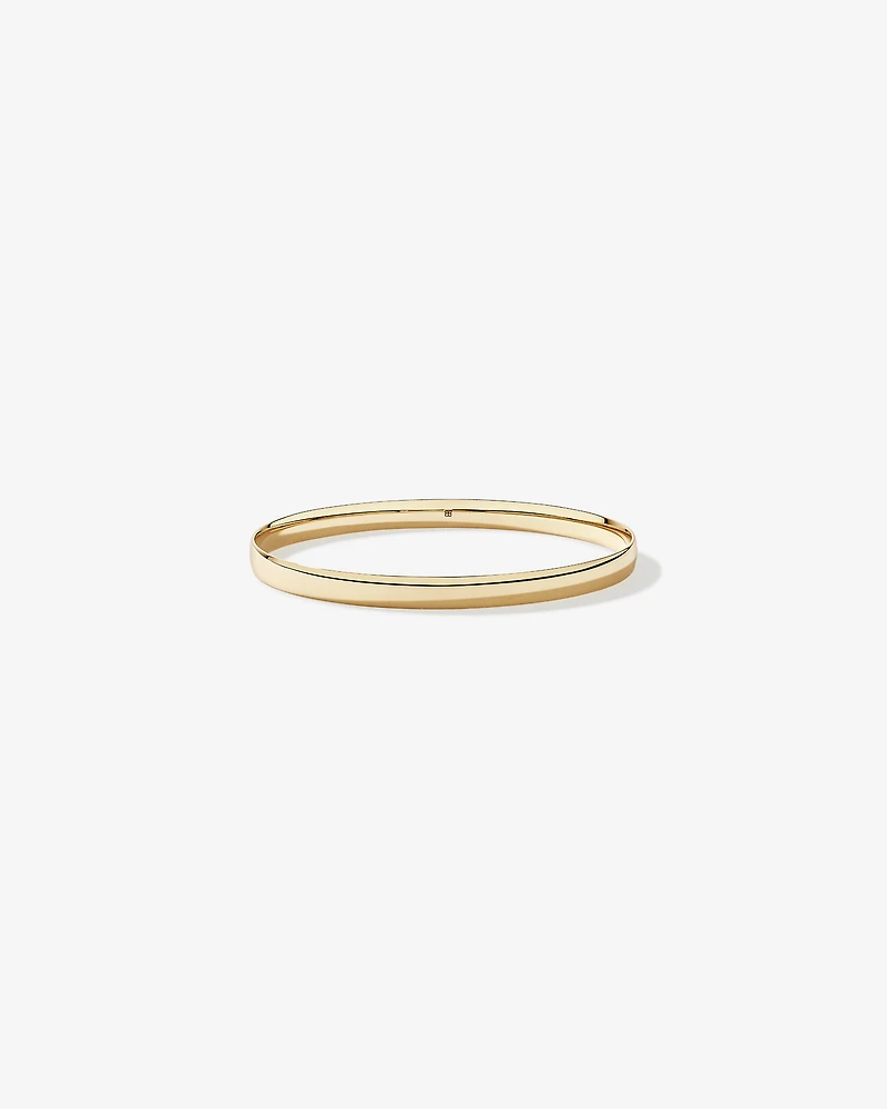 Bold Round Bangle in 10kt Yellow Gold