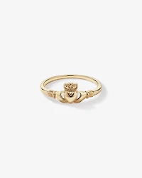 Bague Petite Claddagh en or jaune 10 carats