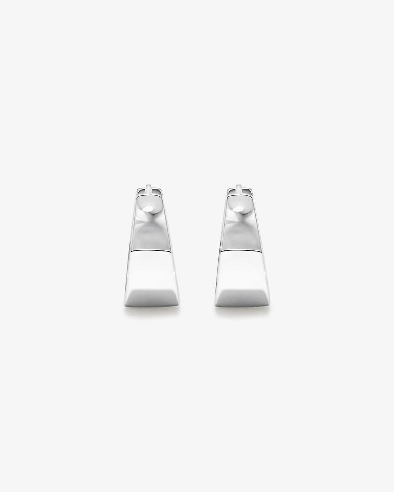 Boucles d'oreilles huggie en forme de effilé en argent sterling