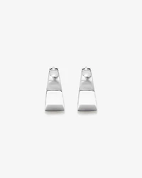 Boucles d'oreilles huggie en forme de effilé en argent sterling