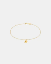 19cm (7.5") B Initial Bracelet in 10kt Yellow Gold