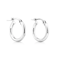 Anneaux de 14 mm en or rose 10 K