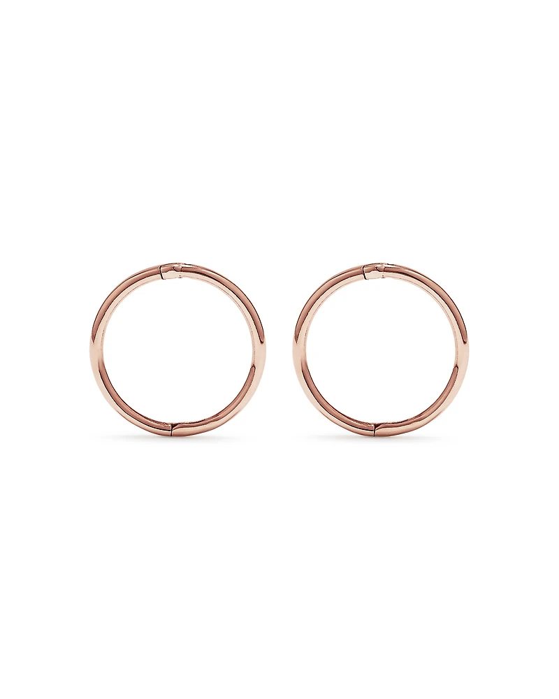 12mm Sleepers 10kt Rose Gold