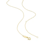 45cm (17") 0.95mm Width Solid Cable Chain 10kt Yellow Gold