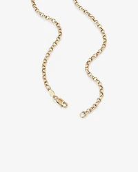 60cm (24") Oval Belcher Chain in 10kt Yellow Gold