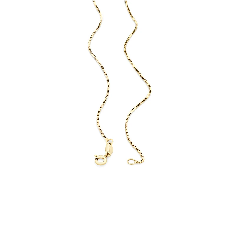 55cm (22") Box Chain in 10kt Yellow Gold