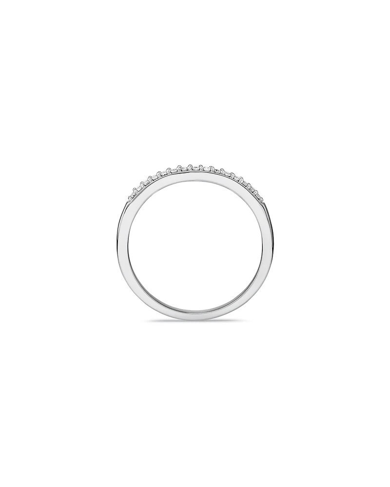 Wedding Ring with 0.10 Carat TW of Diamonds in 14kt White Gold