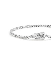 Bracelet de tennis en diamant cultivé en laboratoire 1,00 carat TW en argent sterling