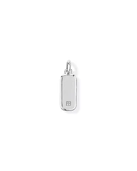 Tiger Eye Oblong Pendant in Sterling Silver