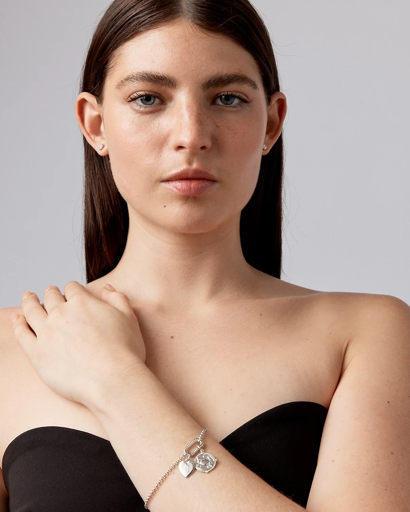 Diamond Accent Cancer Zodiac Pendant in Sterling Silver