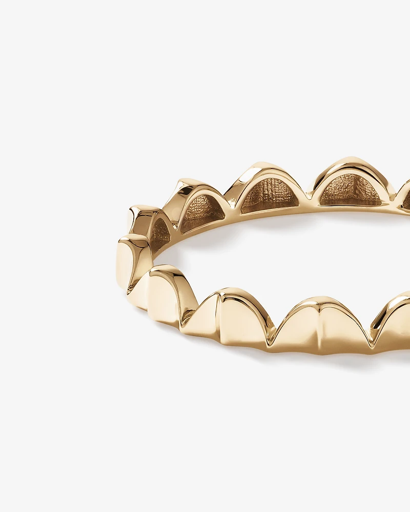 Bague Courbée Signature Connect en Or Rose 10 kt