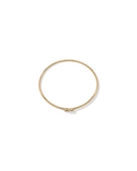 0.60 Carat TW of Laboratory-Grown Pear Cut Diamond Torque Bangle in 10kt Yellow Gold