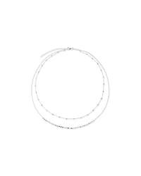45cm Multi-Layer Bead Chain in Sterling Silver