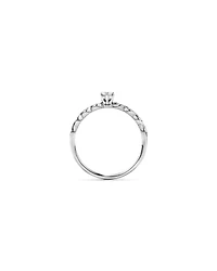 0.17TW Round Brilliant Laboratory-Grown Diamond Promise Ring 10kt Gold
