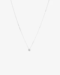 Round Diamond Cluster Pendant in 10kt White Gold