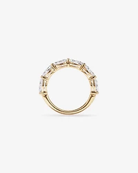 3.00TW Oval Laboratory-Grown Diamond Wedding Ring 14kt Yellow Gold