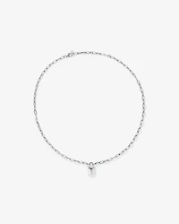 Signature Lock Necklace in Sterling Silver