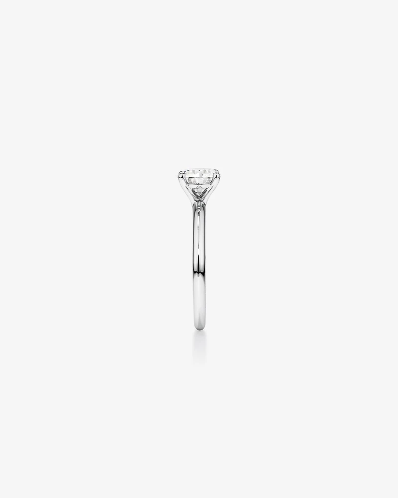 1.25 Carat TW Round Brilliant Laboratory-Grown Diamond Solitaire Engagement Ring 14kt White Gold