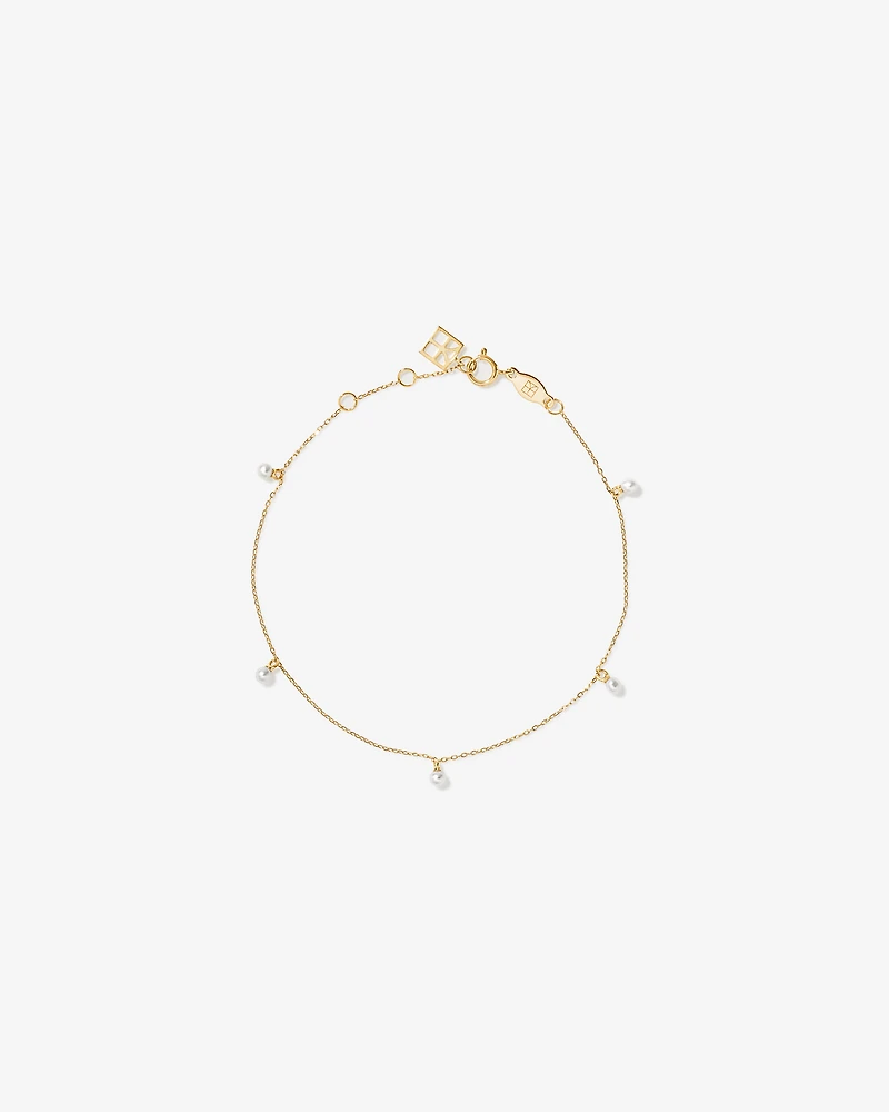 Micro Cultured Freshwater Pearl Bracelet in 10kt Gold