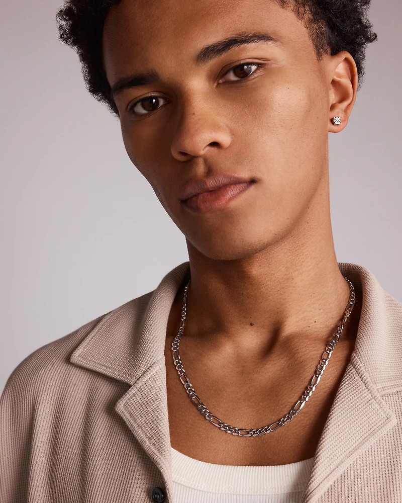 Boutons d'oreilles à solitaires en or blanc 10 K avec diamants totalisant 0,12 ct