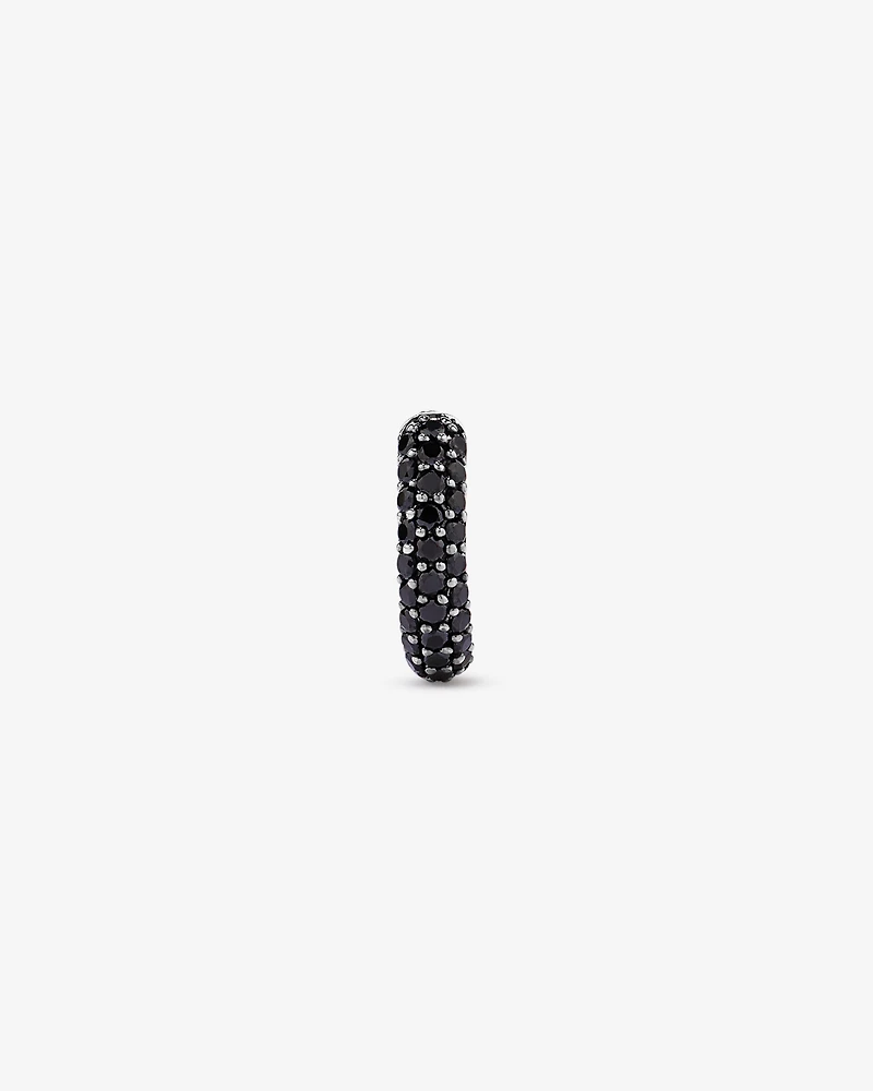Boucle d’oreille Huggie Black Diamond TW 0,34 carat en argent sterling