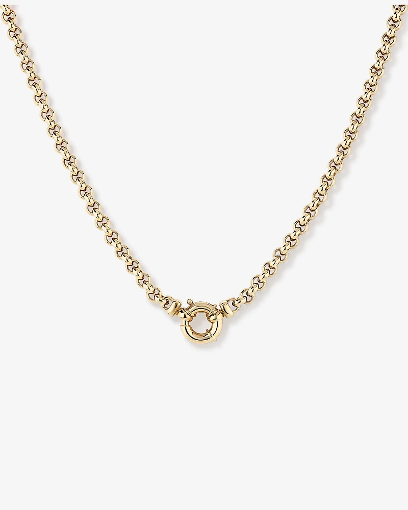 45cm (18") 5mm-5.5mm Width Hollow Belcher Chain in 10kt Yellow Gold